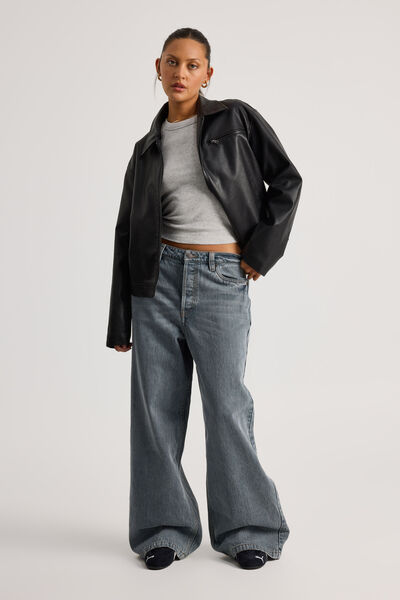 Slouchy Relaxed Jean, ALASKAN GREY