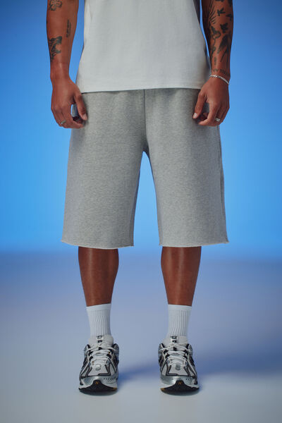 Authentics Baggy Track Short, GREY MARLE