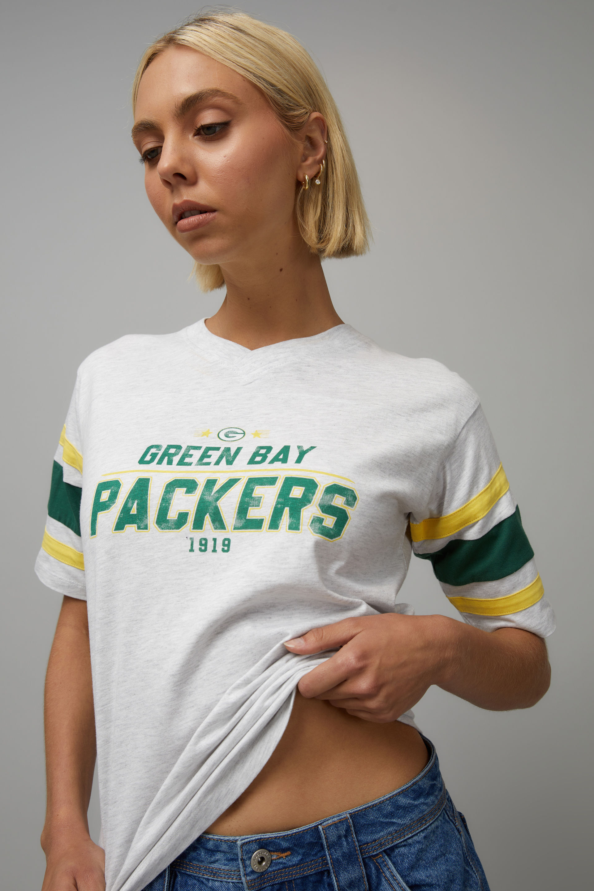 Green bay packer t shirts plus size discount