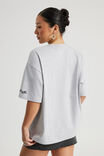 Oversized Graphic Tee, GREY MARLE/HEAVEN SENT - alternate image 3