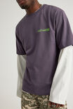Half Half Heavyweight Core Fit Tshirt, HH WINTER PLUM/WORK N PLAY - example image 4