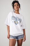 Lcn College Oversized Graphic Tee, LCN PIT WHITE/PITTSBURGH UNIVERSITY