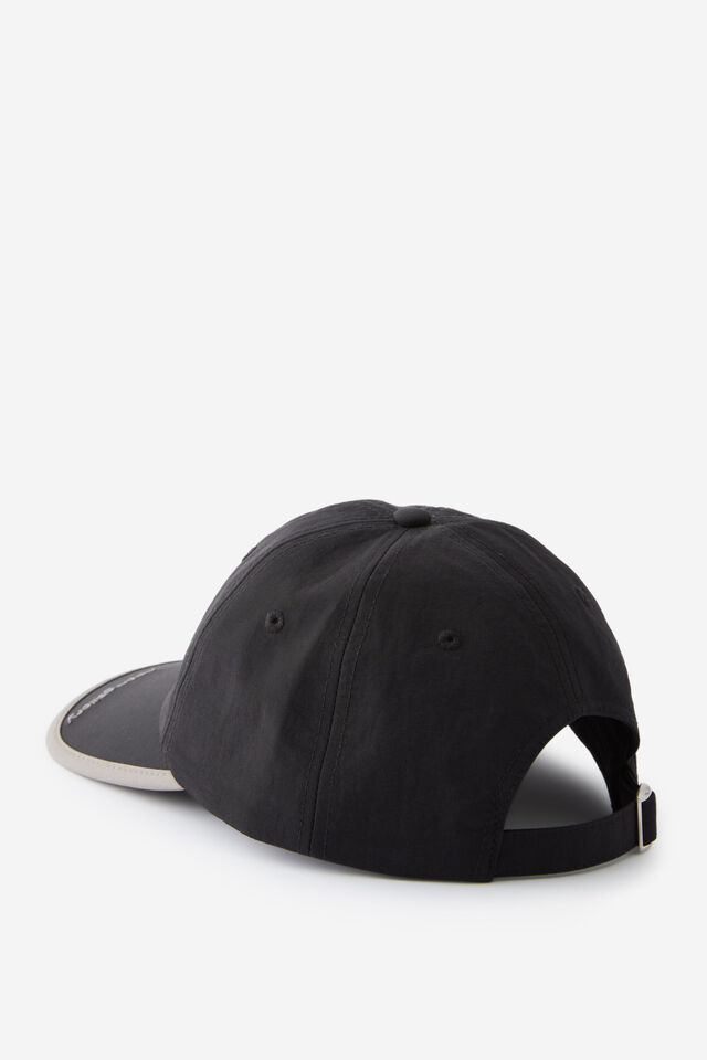 Open Gallery Nylon Dad Cap, BLACK GREY