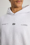 Open Gallery Hoodie, OG SILVER MARLE/OPEN GALLERY MOTIFS - alternate image 5