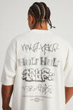 Half Half Heavyweight Box Fit Graphic Tshirt, HH CLOUD/TAGLINE - example image 4