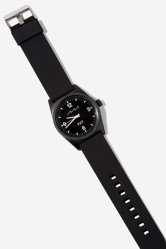 Silicone Watch, BLACK