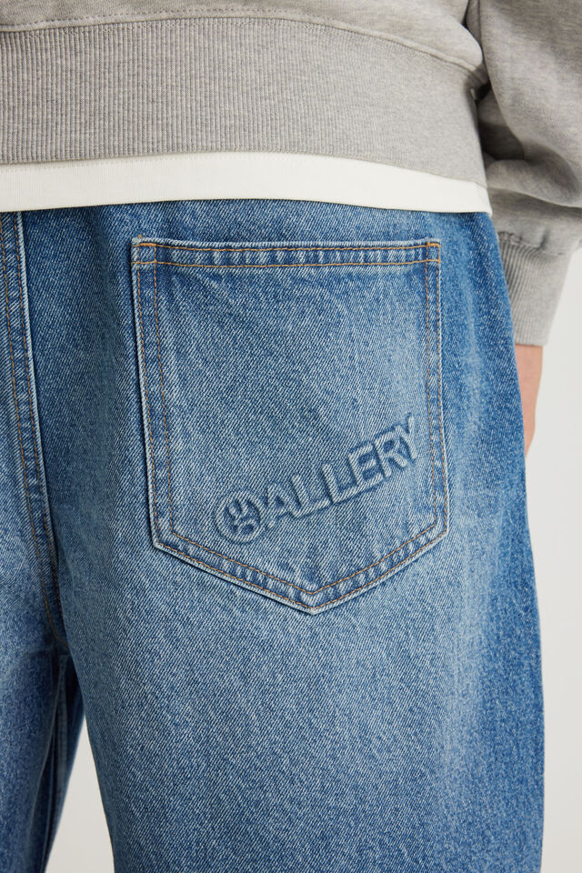 Open Gallery Baggy Denim Short, ARCTIC BLUE
