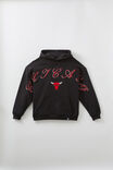 Nba Hoodie, LCN NBA BLACK/BULLS CURSIVE SCRIPT - alternate image 1