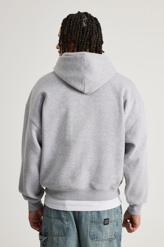 Half Half Hoodie, HH STEEL MARLE/NUTS ABOUT YOU
