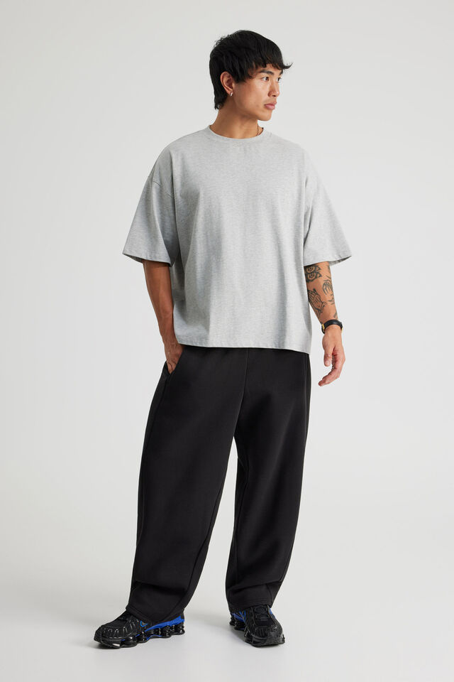 Authentics Barrel Leg Track Pant, BLACK