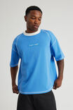 Half Half Boxy Tshirt, HH MEDITERRANEAN BLUE/HH SPORT - alternate image 4