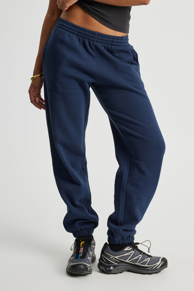 Cuffed Slouchy Trackpant, NAVY BLAZER