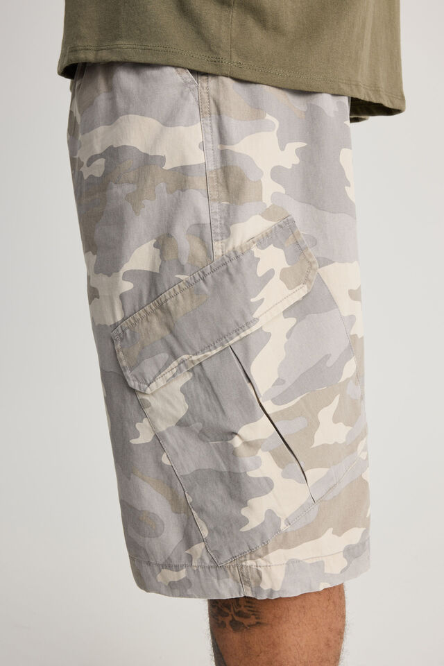 Notion Ultra Baggy Cargo Shorts, SNOW CAMO