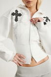 Notion Corset Zip Through Hoodie, NTN CLOUD/GOTHIC - example image 4