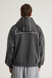 Half Half Hoodie, HH SLATE/PANEL - example image 3