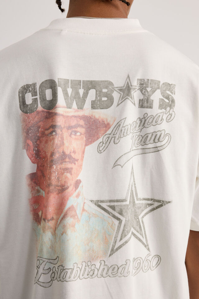 Dallas Cowboys Heavy Weight Box Fit Tshirt, LCN DAL CLOUD/COWBOYS VINTAGE