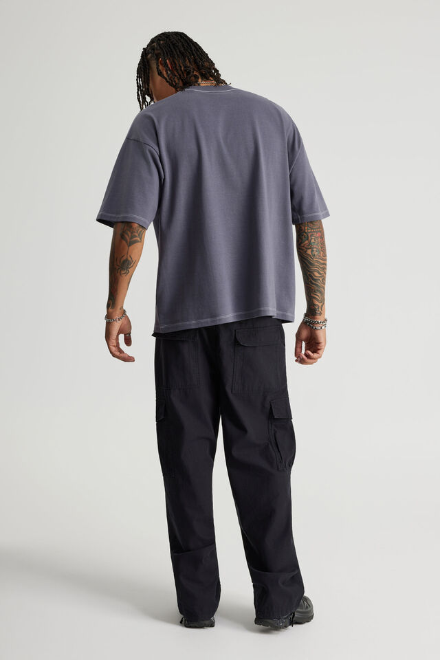 Notion Baggy Cargo Pant, WASHED BLACK