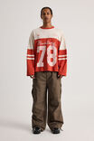 Ford Long Sleeve Panelled Tshirt, LCN FOR RED CLAY/MUSTANG STRIPE - alternate image 2