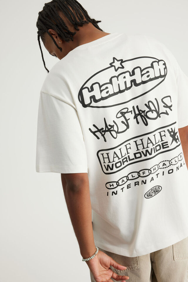 Half Half Heavyweight Core Fit Tshirt, HH CLOUD/MANIFOLD