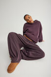 Balloon Pleated Trackpant, WASHED FROZEN BERRY - example image 2