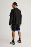 Sonic X Half Half Basketball Short, LCN SEG BLACK/SONIC CLASSIC - alternate image 3