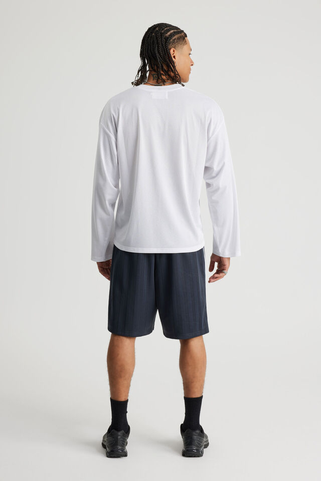 Open Gallery Soccer Short, NAVY JACQUARD PATTERN