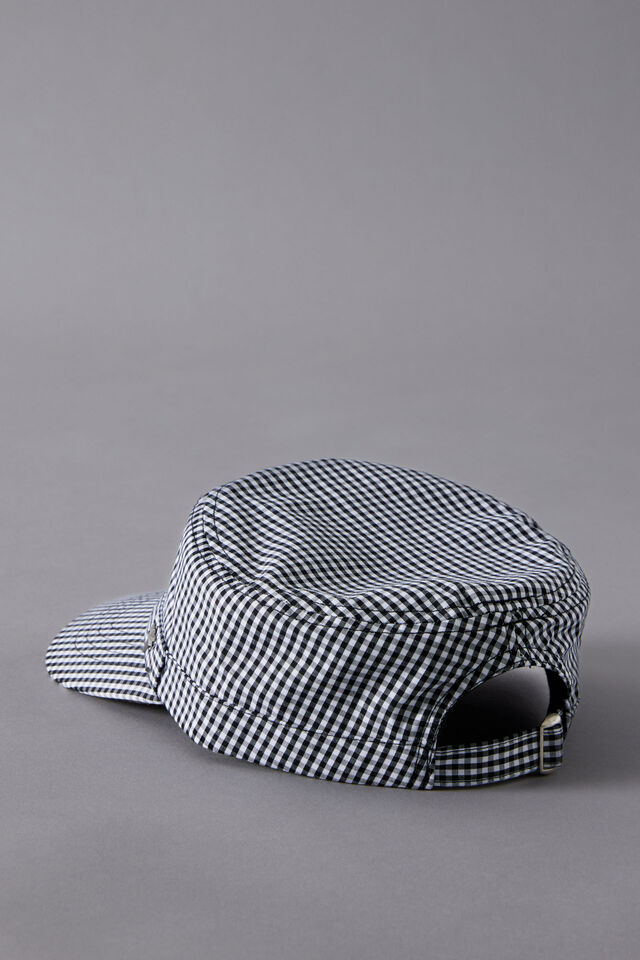 Notion Military Cap, NOTION BLK WHT CHECK