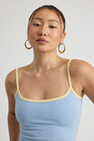 Kiki Cami, BLUE MIST/DAFFODIL PICOT - alternate image 4