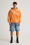 Half Half Hoodie, HH WASHED BURNT APRICOT/ICARUS - alternate image 2