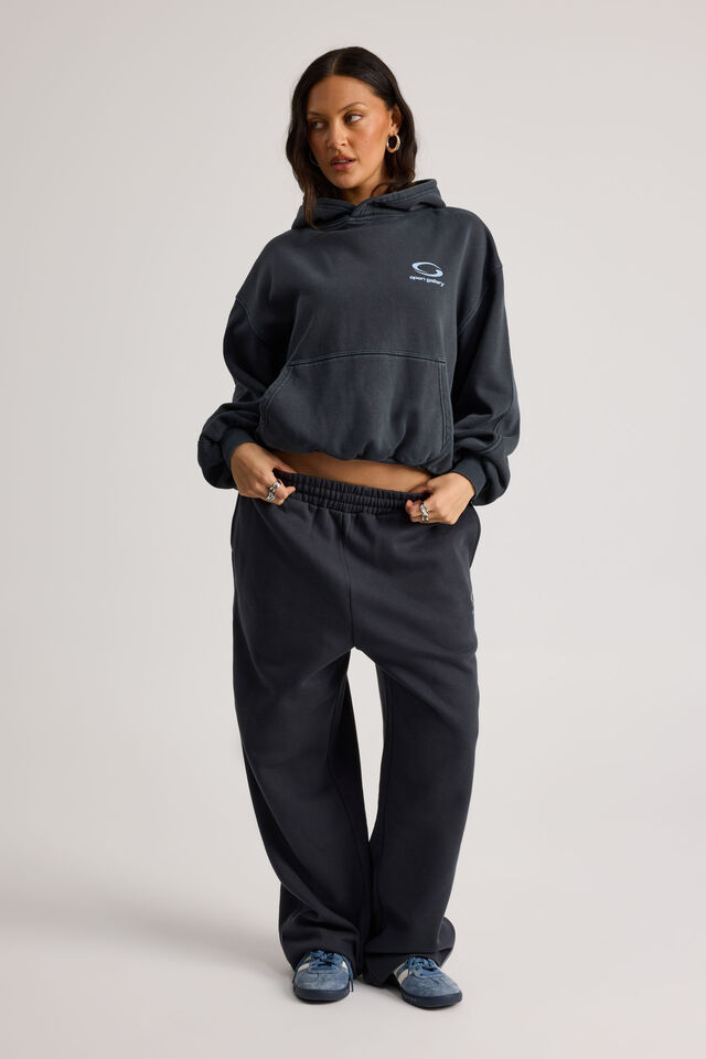 Open Gallery Boxy Hoodie, ICED LAGOON/ OG BLUE MIST