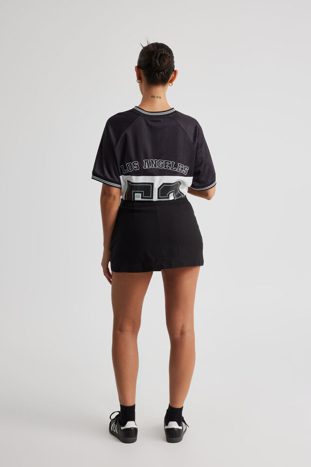 Mini Split Skort, BLACK