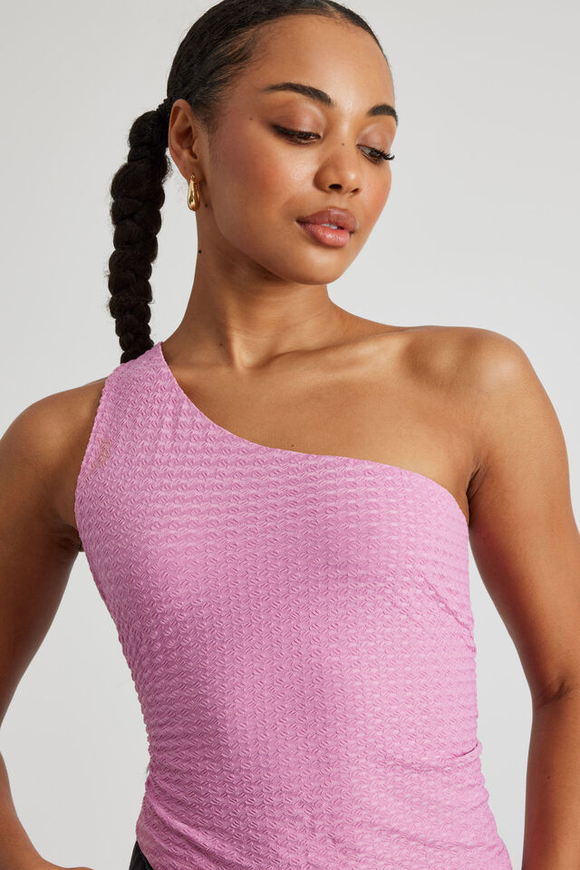 Ellie One Shoulder Top, PINK