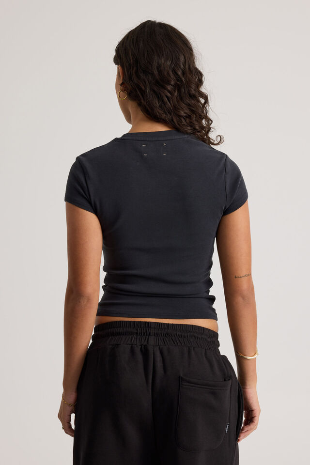 Open Gallery Fitted Tee, ICED LAGOON/OG