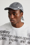 Open Gallery Side Emb Logo Cap, OPEN GALLERY WASHED BLK WHT EMB - alternate image 3