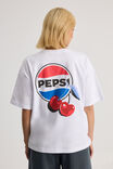 Lcn Pepsi Oversized Graphic Tee, LCN PEP WHITE/PEPSI CHERRY - alternate image 3