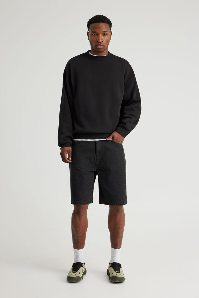 Authentics Boxy Crew, BLACK