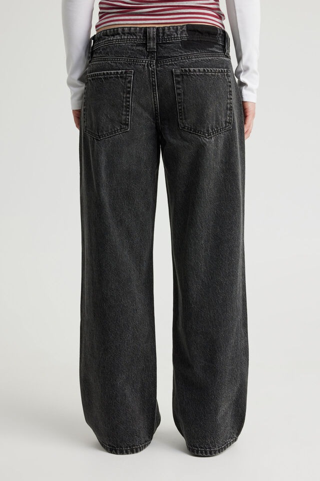 Luca Low Rise Jean, VHS STATIC BLACK