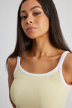 Longline Tank, YELLOW/WHITE - alternate image 4