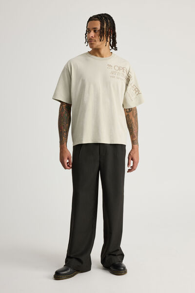 Open Gallery Tailored Pant, CHARCOAL PINSTRIPE