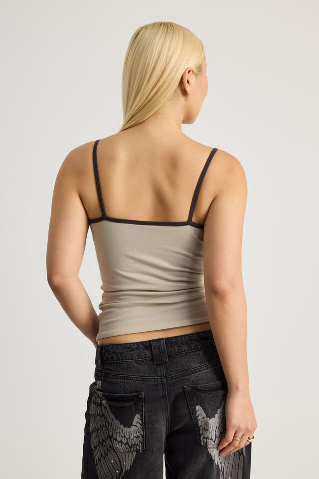 Kiki Cami, SUNBLEACHED KHAKI/PHANTOM