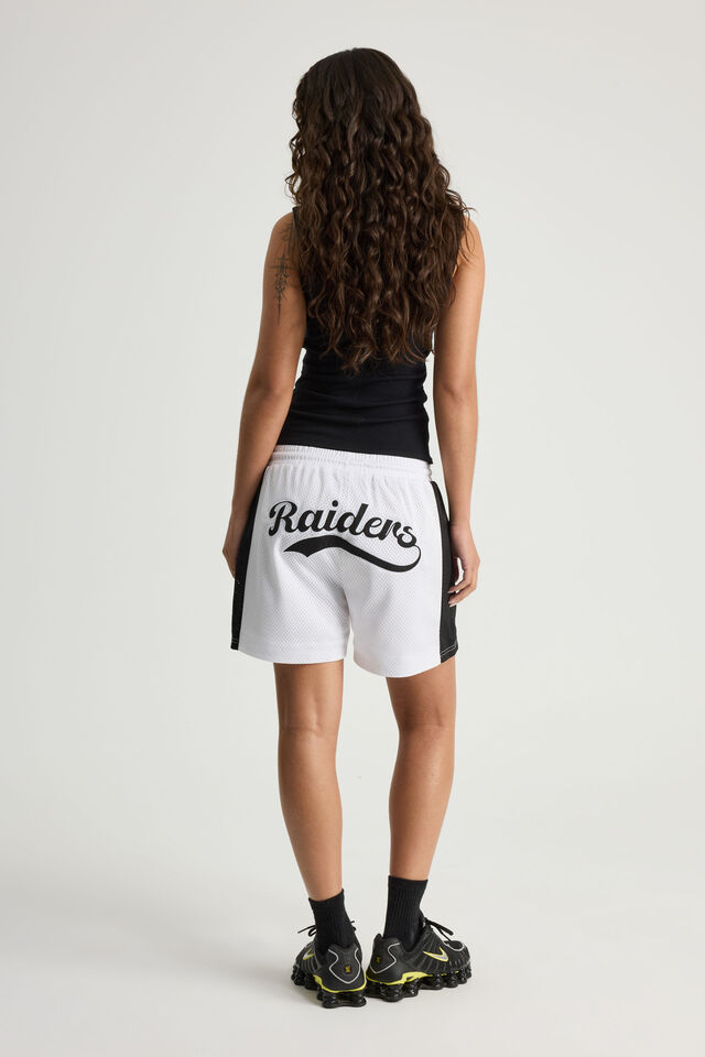 Lcn Nfl Field Short, NFL LCN RAIDERS SCRIPT_ WHITE