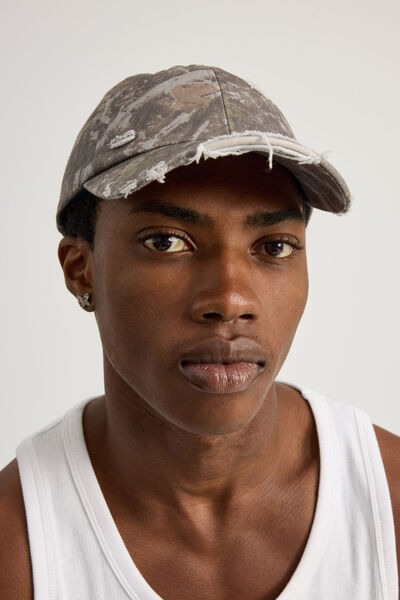 Half Half Hunter Camo Dad Cap, HUNTER CAMO