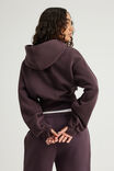 Authentics Shrunken Zip Through Hoodie, WASHED FROZEN BERRY - alternate image 3