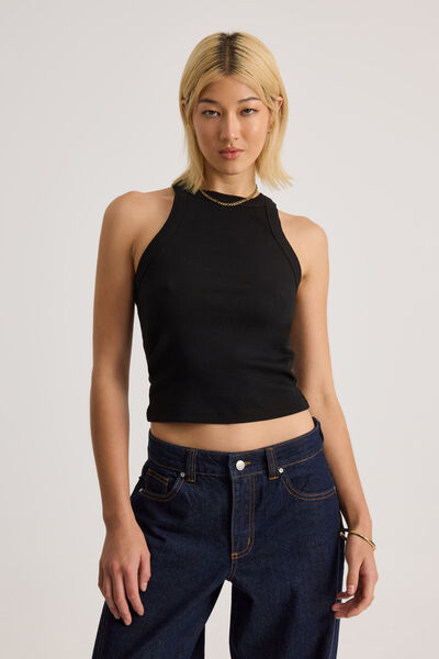 Harley Racer Tank, BLACK
