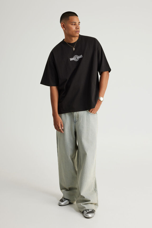 Half Half El Grande Baggy Jean, DESERT BLEACH