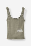 Graphic Scoop Neck Tank, KHAKI MIST/OPEN GALLERY - alternate image 1