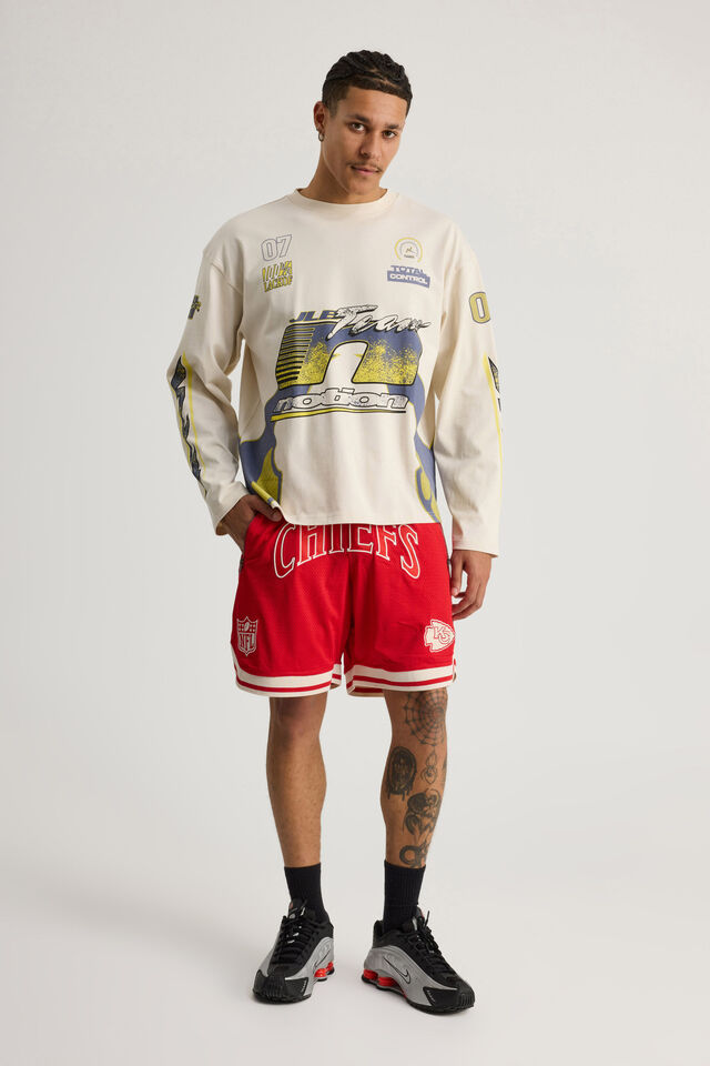 Nfl Basketball Short, LCN NFL RED/KANSAS CITY CHIEFS