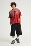 Notion Vintage Graphic Tshirt, NTN WASHED TUSCAN RED/SYMMETRICAL DRAGONS - example image 2