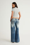 Era Low Super Wide Jean, INTERSTELLAR BLUE/PKT EMB - example image 2