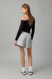 Pull On Fleece Short, GREY MARLE/NY - alternate image 3